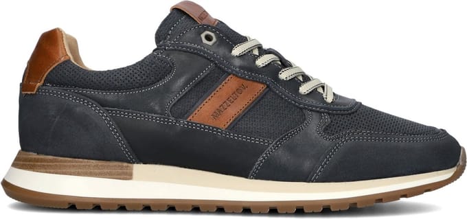 Mazzeltov Madrid Sneakers - Leer - Heren - Blauw - Maat 41