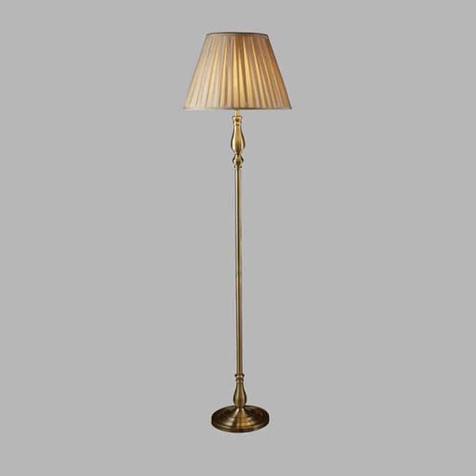 Searchlight Vloerlamp Flemish met gevouwen kap