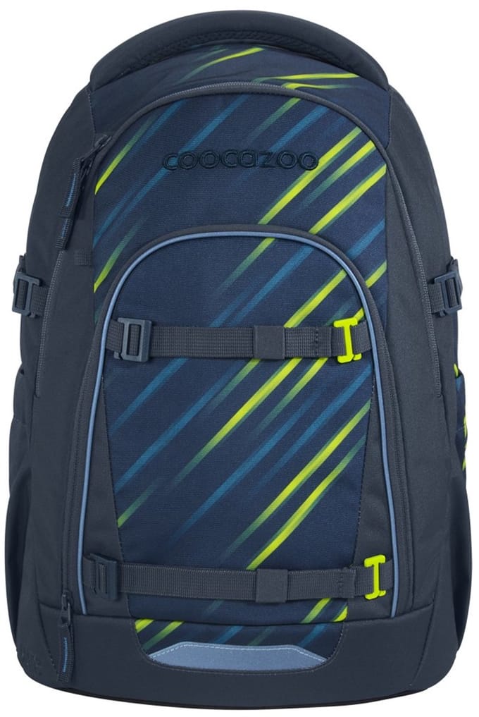 coocazoo schoolrugzak Mate School Backpack Fast Lime donkerblauw