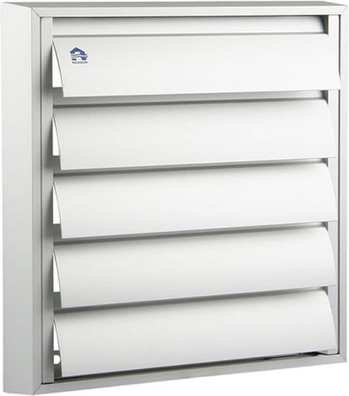 DAMPKAPROOSTER 210 x 210 mm - KLEUR ALU ANO F1 - RENSON