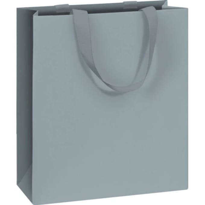 Stewo geschenktasje uni pure grijs blauw, formaat 18 x 8 x 21 cm
