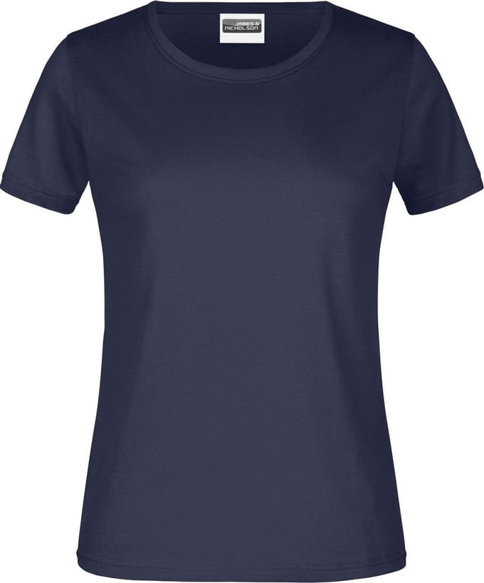 James And Nicholson Dames/dames Ronde Hals Basic T-Shirt (Marine)
