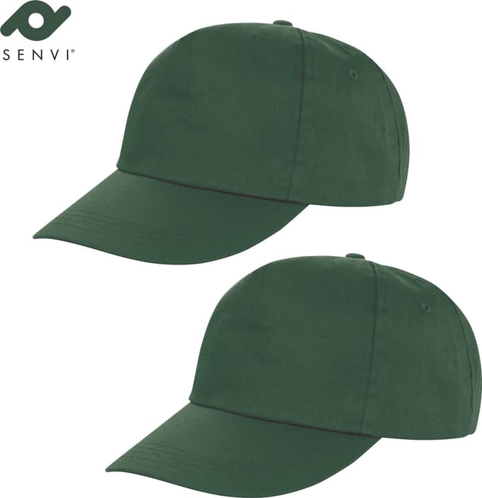 Senvi 5-Panel Fashion Cap Kleur: GROEN 2-Pack