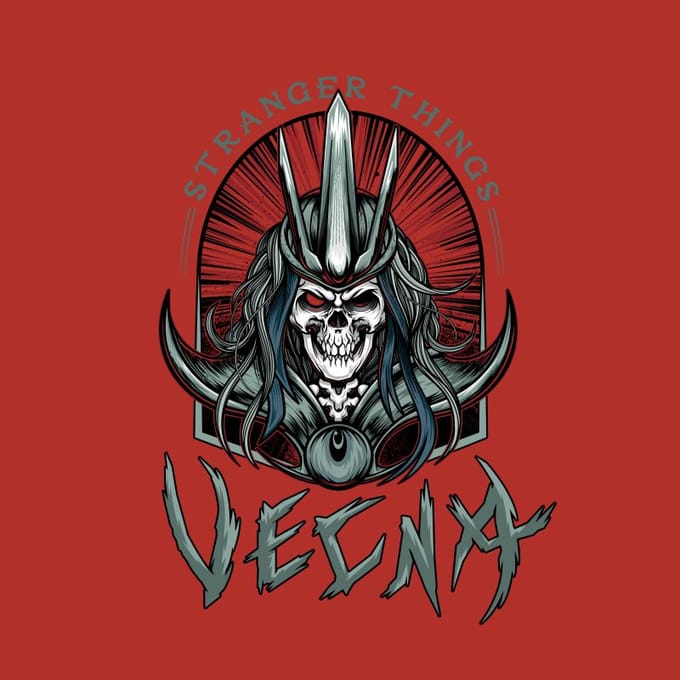 Stranger Things Vecna Unisex T-shirt - Rood - S