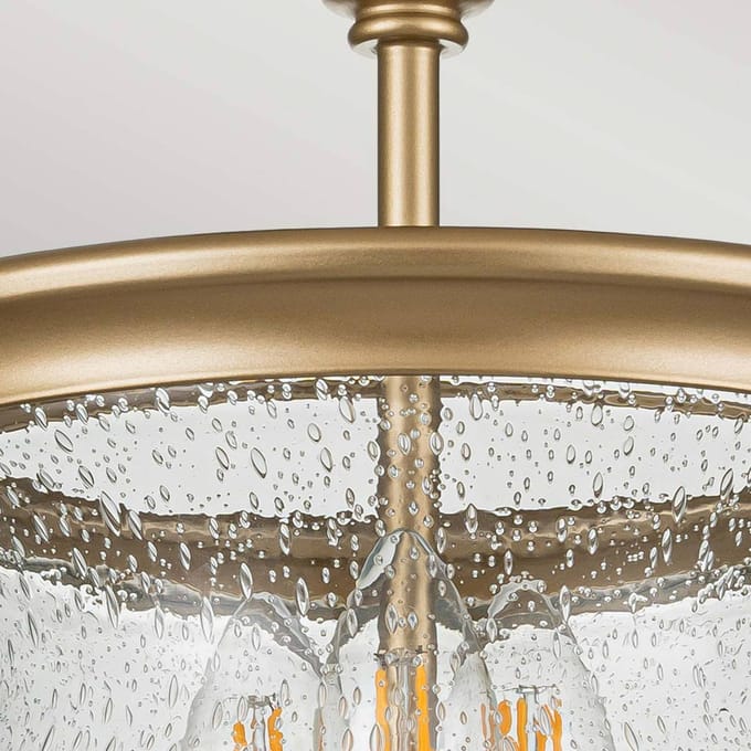 Feiss LED Plafondlamp Pickering Lane | 3X E14 Max 40W | Dimbaar | Painted Natural Brass