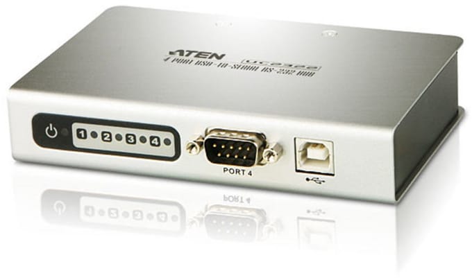 ATEN UC2324 USB naar seriële RS-232 hub 4-poorts