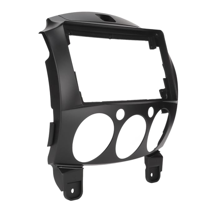 Navigatie Paneel Frame Trim ABS Dashboard Cover 2 Din Vervanging voor Mazda 2 2007?2013 black