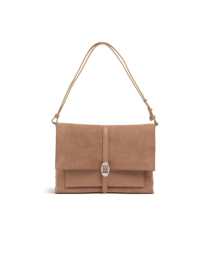 Coccinelle Dorian Suede Handbag Suede Leather