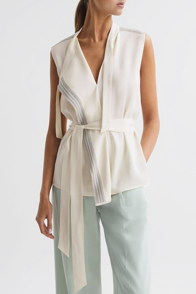 Reiss Romy Soft Sleeveless Vest Größe: 10 | Gilets Outlet | Damen