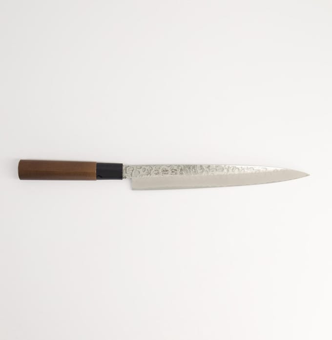 Roestvrijstaal Kookmes – Sashimi – Gehamerde Stijl – 21 cm