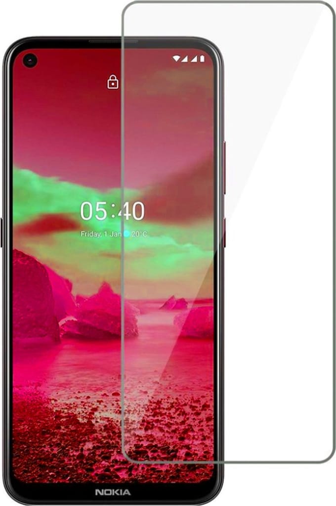 Screenprotector geschikt voor Nokia 5.4 - Screenprotector geschikt voor Nokia 5.4 Gehard Glas - 1 Stuk