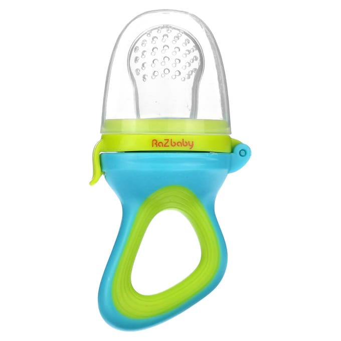 RaZbaby, Raz-Feeder, 6m+, blauw & groen, 1 feeder white
