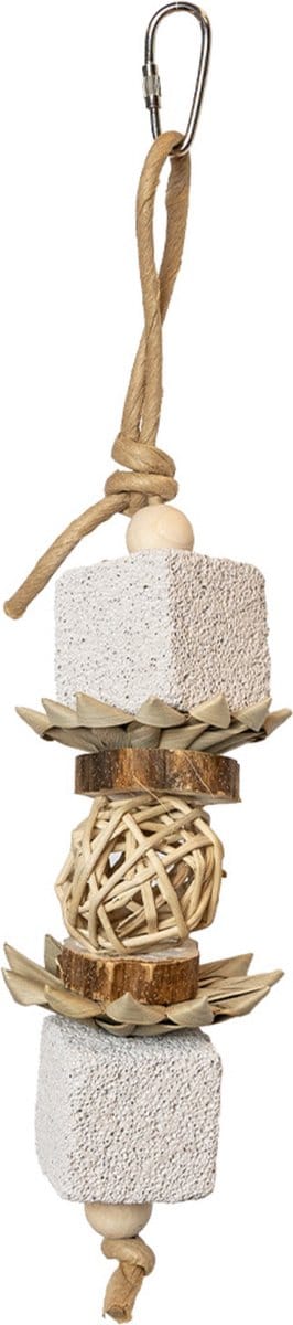Back Zoo Nature Stone Block Rock - Vogelspeelgoed - 16x8x23 cm Natural