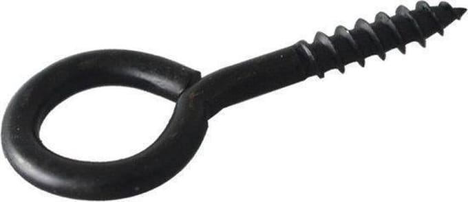 Schroefoog - zwart - 3.0 x 16 mm (4 stuks)
