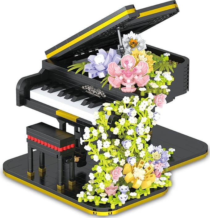 T-O6.1 650 Mini Building Blocks Flower Piano - 2080pcs