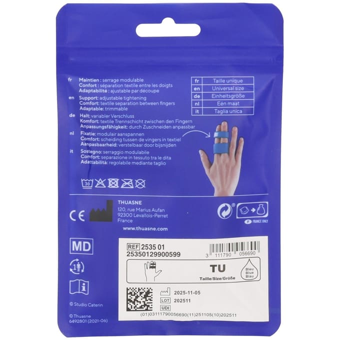 Thuasne Vingerspalk | Buddy Loops | Blauw | One Size