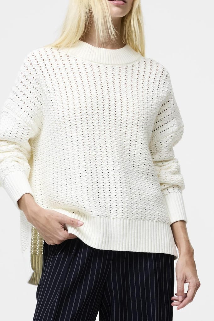 French Connection Varli Mock Neck Jumper Arctic White Taglia: M | Maglie a manica lunga Outlet | Donna | Bianco