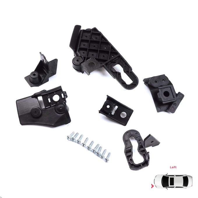 BHL563-1 Support de Phare Support de Montage Jeu de Languettes Côté Gauche pour Seat Leon Cupra MK4 KL1 KL8 2020-On 5FA998225