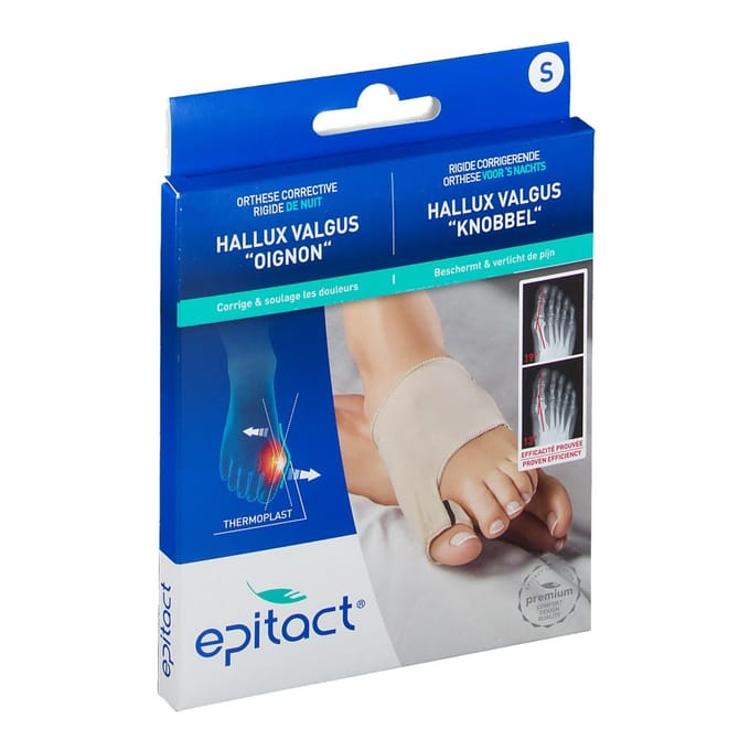 Epitact® Rigide Corrigerende Hallux Valgus 'Knobbel' Orthese voor de Nacht Small 1 Verband(en)