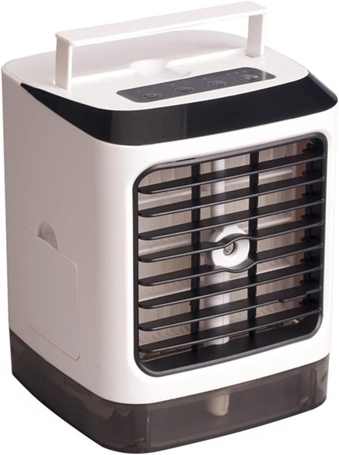 Mobiele Airco - Persoonlijke Koeler - Verkoeling Zomer - Drie-in-één Functie - 3500 Gram - Wit