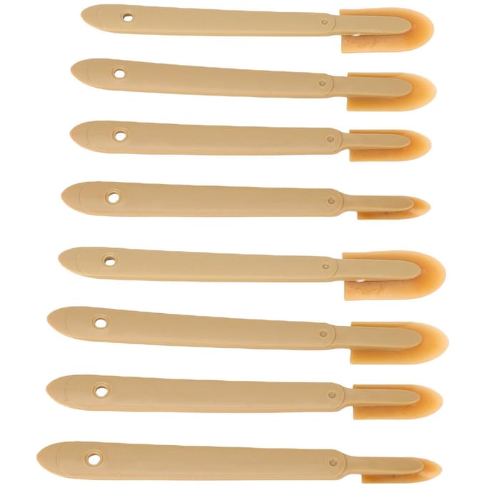 8 Stuks Voegkit Spatel Verdeelmes Herbruikbare PU Tips Voegkit Afwerkingsgereedschap 4 Maten voor beige