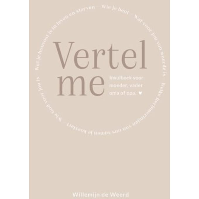 Vertel Me - Willemijn de Weerd