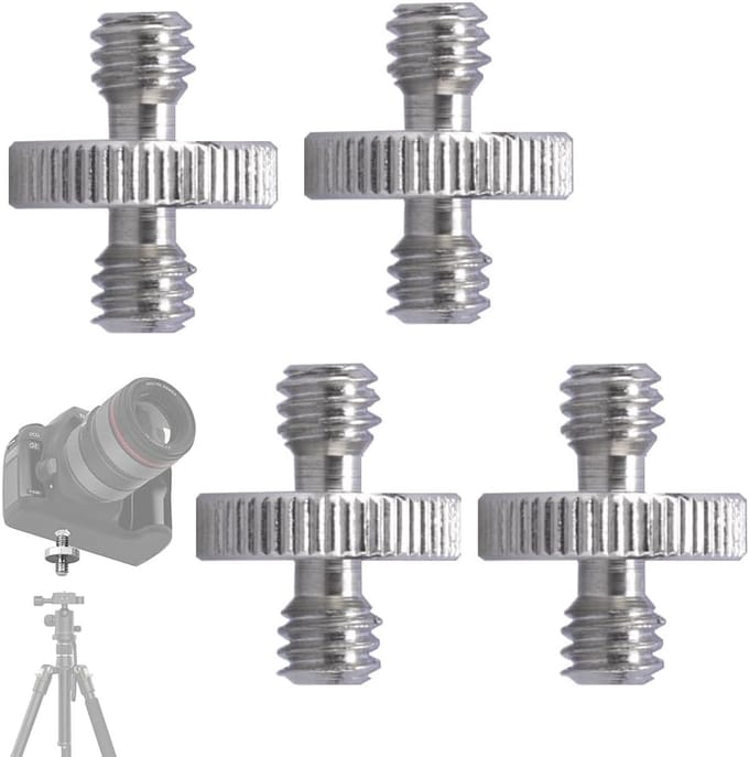 Schroeven 1/4"-1/4", zilver, voor statieven en camera's