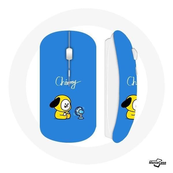 Bangtan BTS BT21 Chimmy Jimin draadloze muis blauwe achtergrond