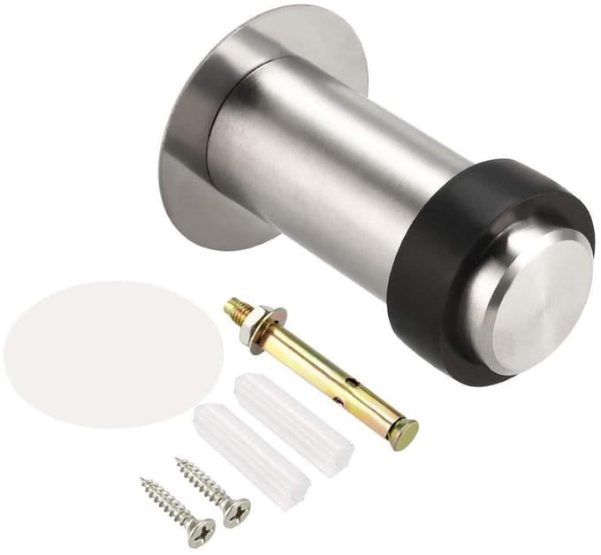 Dailygoods- Deurstopper 80 mm Hoogte - Vloergemonteerd - Rubber