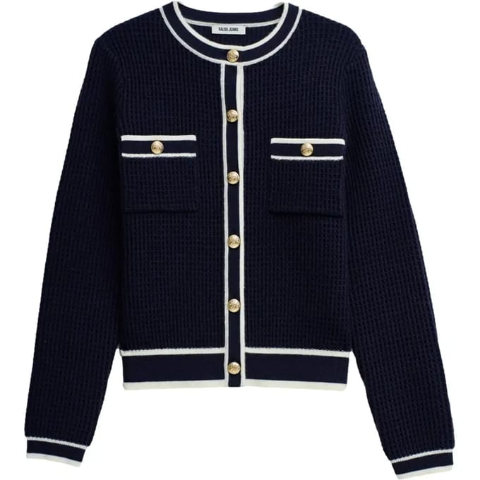 Cardigan met gouden knopen dames Salsa Jeans