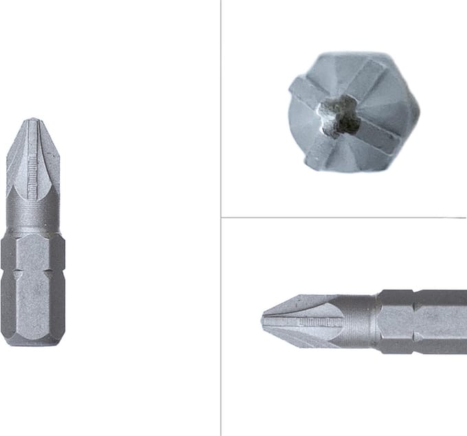 Wovar Pozidrive Bits PZ|2 25 mm | 10 Stuks