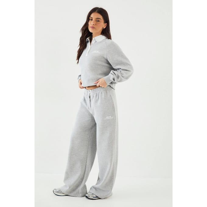 Dames DSGN Studio Contrast Knoop Jogger | Grey Marl | Maat: XL