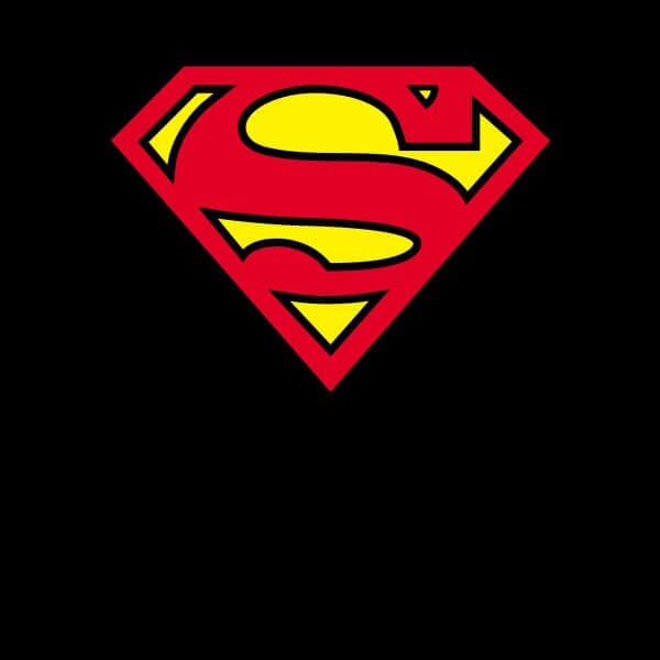Official Superman Shield Women's T-Shirt - Black - S