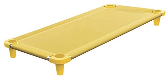 Draagbaar Peuterbed - Stapelbaar Babybedje 133 x 54 cm met Ademend Gaas