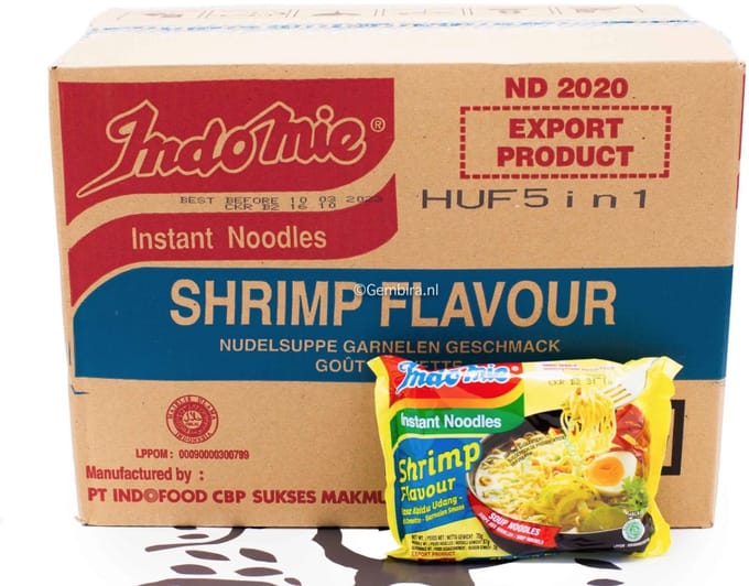 Indomie Shrimp Flavour – 40‑Pack – Quick Meal & Snack Box