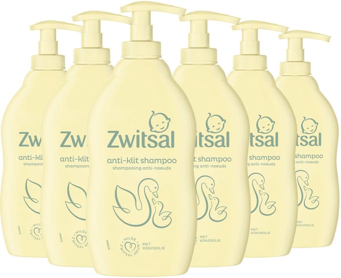Zwitsal - Shampoo - Anti-Klit - Baby - 6 x 400 ml