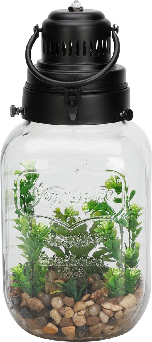 Kunstplanten in fles met LED verlichting