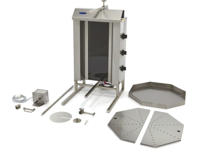 Shoarma Grill - 3 Branders - 30 Kg Vlees - Elektrisch
