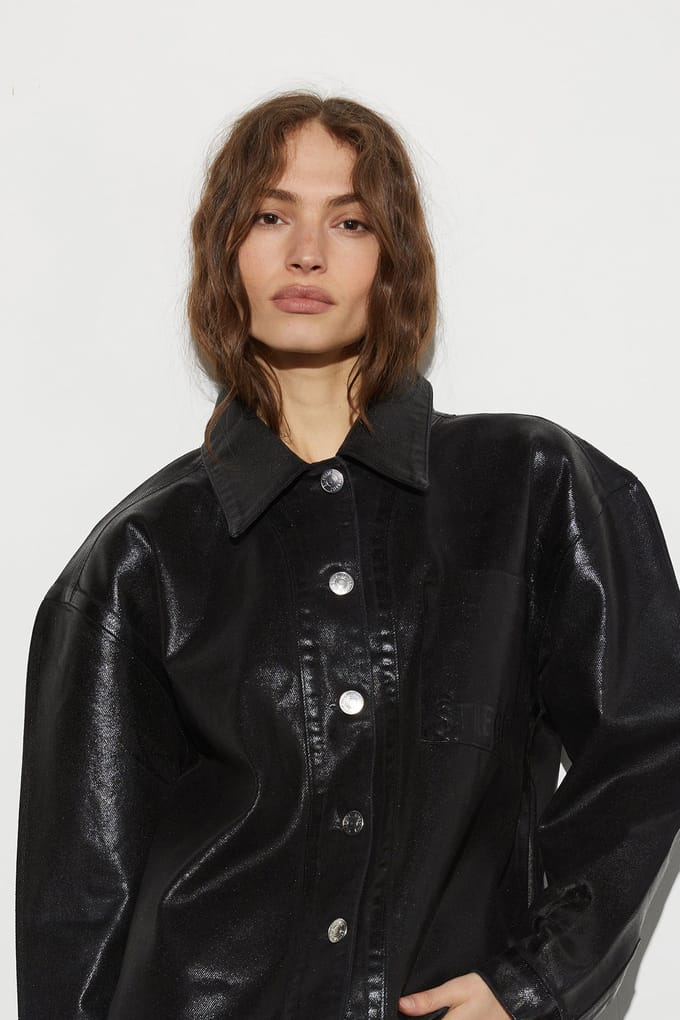 Stieglitz Harper Jacket Black Maat: S | Leren Jassen Outlet | Dames | Zwart