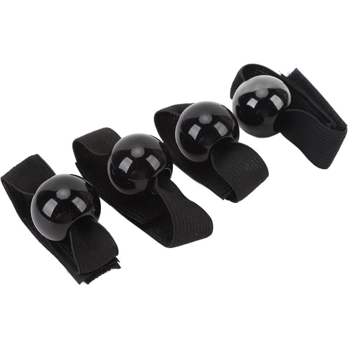 4 stuks volleybaluitrusting voor het aanleren van de juiste handplaatsing, waardoor overmatig handcontact wordt voorkomen black