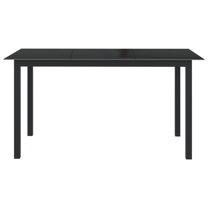 vidaXL - 7-delige - Tuinset - aluminium - antracietkleurig