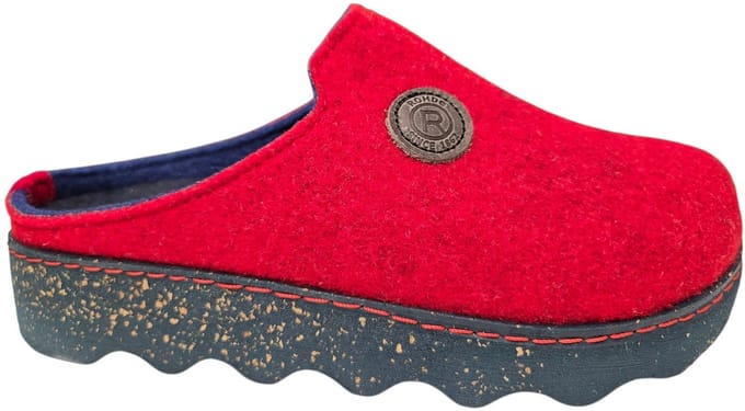 Rohde Vilten Rode Open Dames Pantoffels - Rood - 39