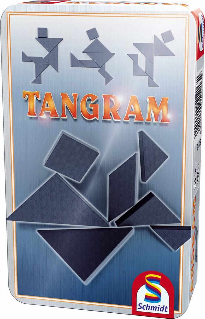 Schmidt® - Tangram - Klassiek denkspel - Creatief puzzelspel met 7 vormen - vanaf 8 jaar - 1+ spelers