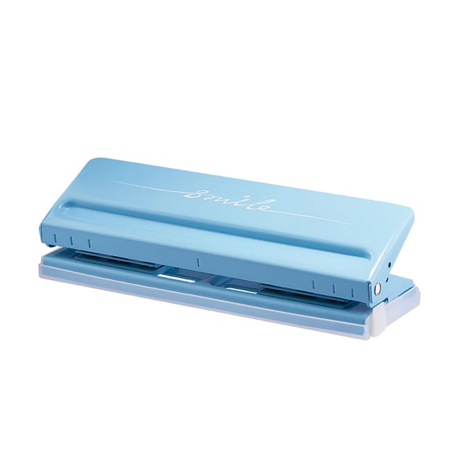 Verstelbare 6-gaats desktop perforator voor A4 A5 A6 B7 Zuivelplanner Organizer Zes-ringband met capaciteit voor 6 vellen