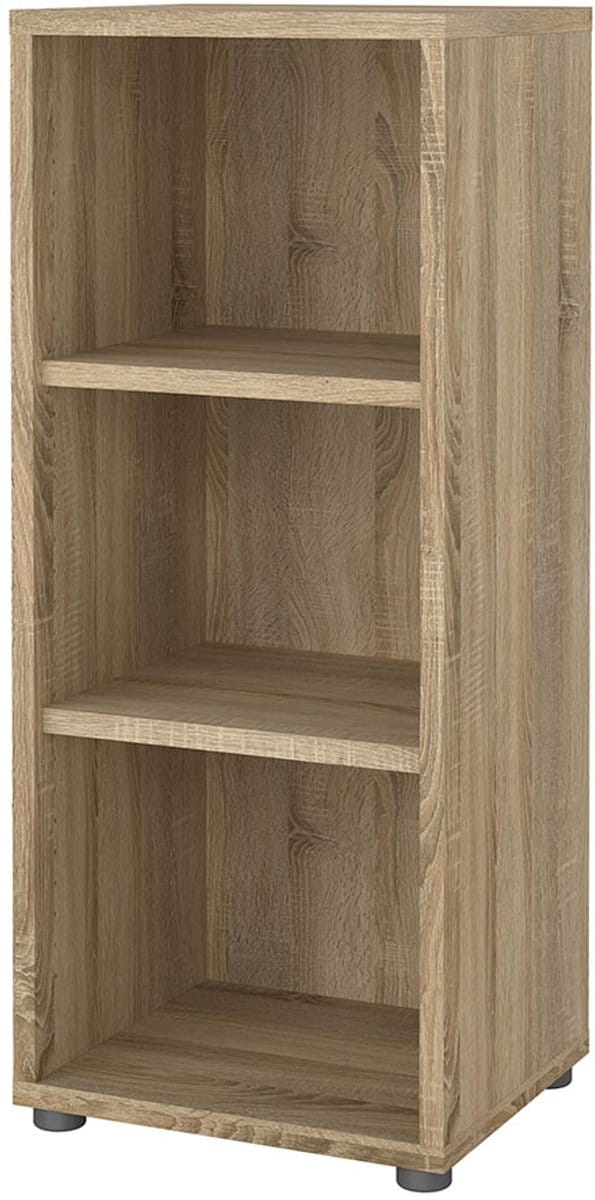 Prima wandkast 3 vakken eikenstructuurdecor.