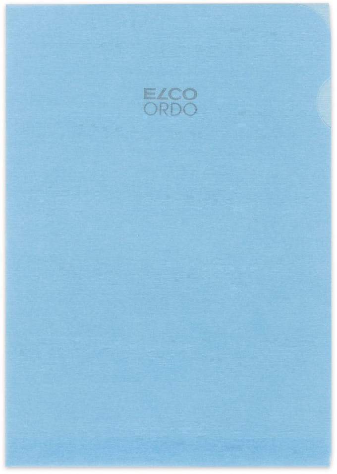 Elco Transparant L-map Papier A4 blauw 100 stuks