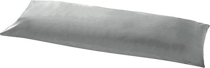 Beau Maison | Body Pillow Sloop Grijs - 100% Perkaal Katoen - Lichaamskussensloop Grijs - 40x145 cm