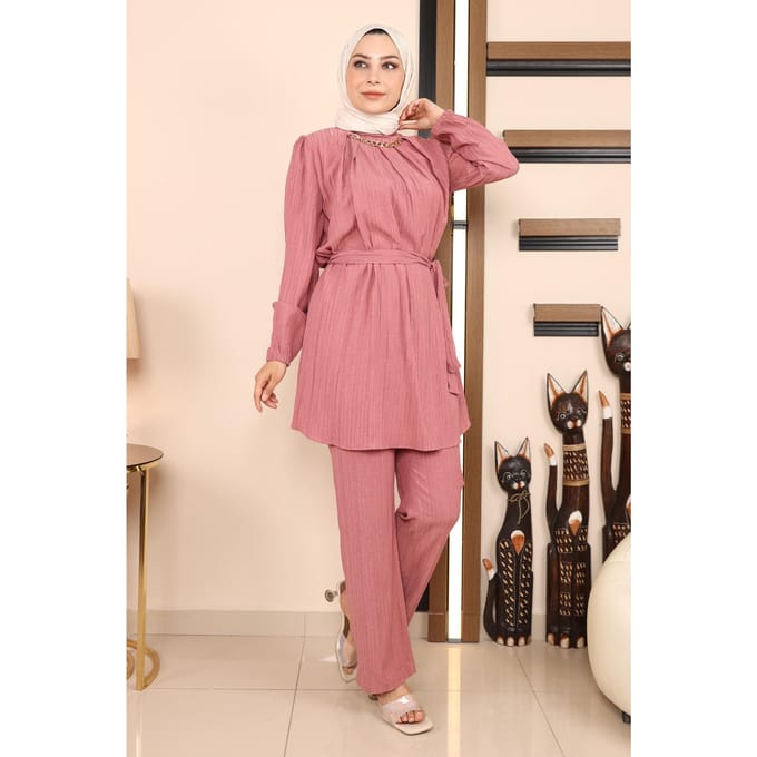 Ketting Detailed Set Oud roze