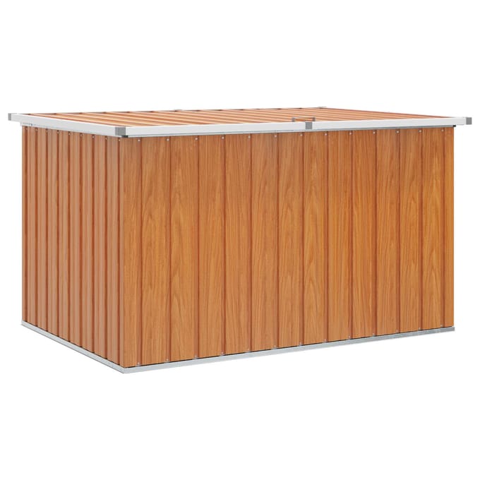 vidaXL - Buitopslagdoos - Gegalvaniseerd - staal - 150 - x - 101 - x - 91 - cm - Hout