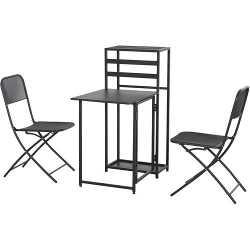 SIENA GARDEN Tuinset Palma (2 stoelen + 1 tafel (inklapbaar))